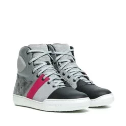 Dainese York Air Lady - Light Grey/Coral