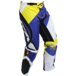 FM Force X23 Pantalone - Giallo/ Blu -Attrezzatura Per Moto fm force x23 giallo blu pantalone 3