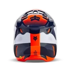 Fox V3 Revise - Navy/Orange -Attrezzatura Per Moto fox v3 revise navyorange 4