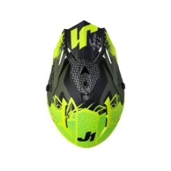 Just1 J38 Mask - Flo Yellow/Black/Green -Attrezzatura Per Moto just1 j38 mask flo yellowblackgreen 3