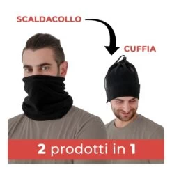 Spark - Tubolare Cuffia 2 In 1 - Black